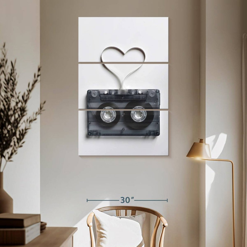 Abarca Mixtape Film Heart, H 65 po x l 42 po