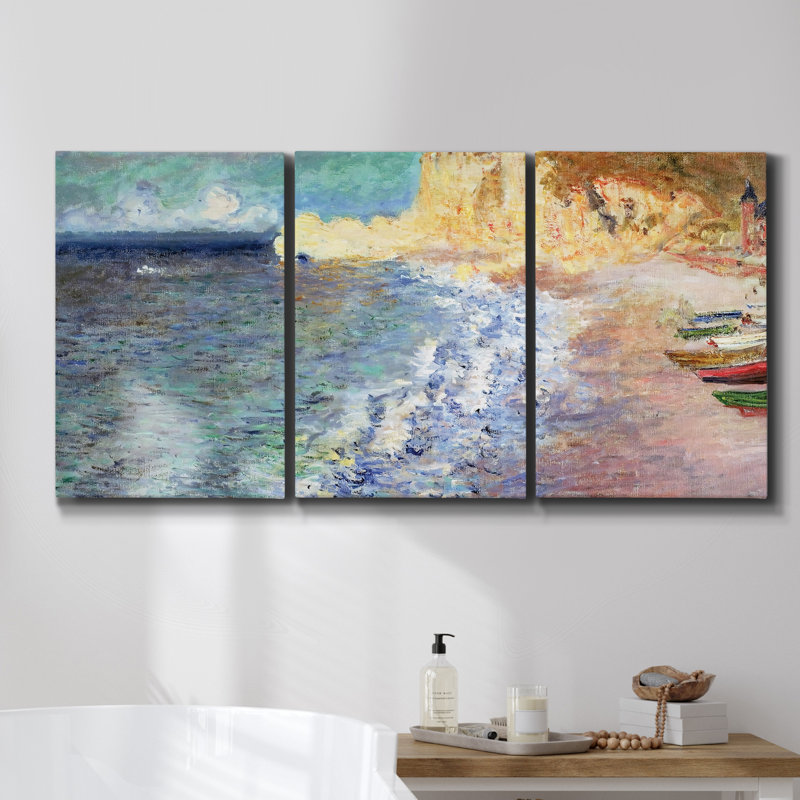 Squall II - 3 pièces sur toile tendue, H 36 po x l 72 po x P 2 po