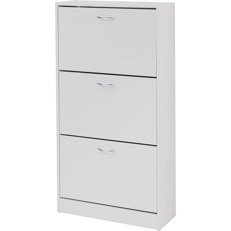 12 Pair Shoe Rack, White
