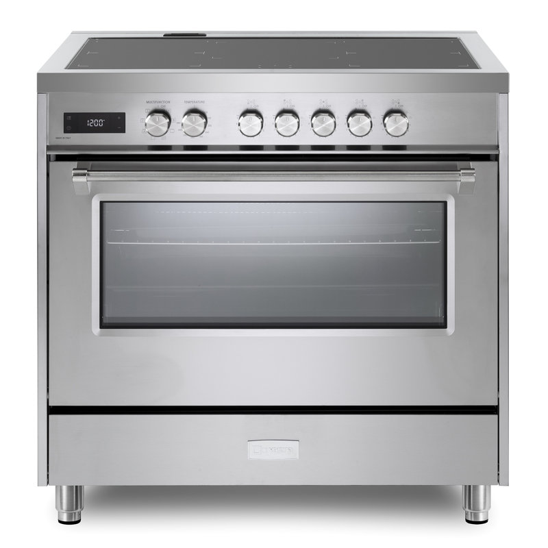 Cuisinière à induction Verona Ultima Series 36 pouces avec 5 éléments à induction, Inoxydable