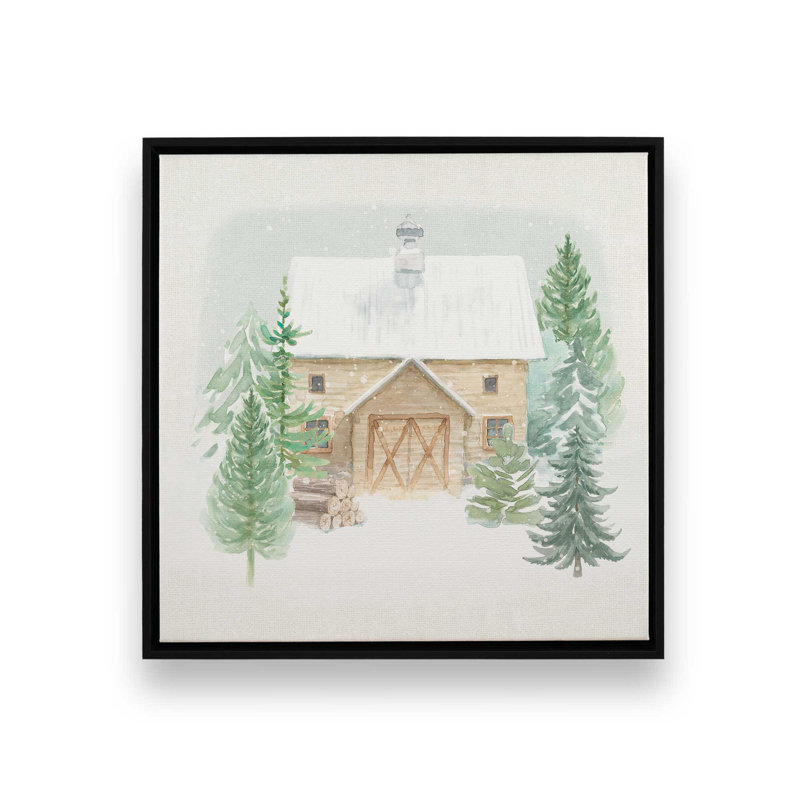 «Woodland Charm I», reproduction sur toile, H 12,75 po x l 12,75 po x P 1,75 po, Cadre flottant noir satiné