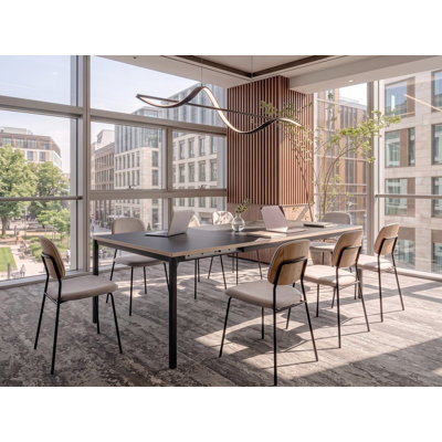 Extending Conference Table AVIS 90 cm 140/190 cm Black