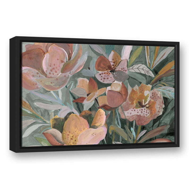 Jardin sauvage sur toile, H 17,75 po x l 25,75 po x P 1,75 po, Cadre flottant