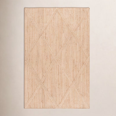 Flatweave Geometric Jute Rug