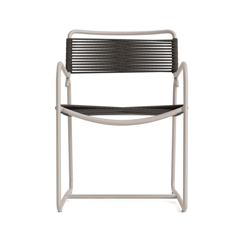 Walter Lamb Outdoor Armchair, Dove Smooth/Coal