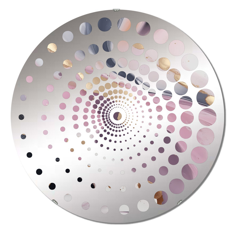 Ginevra - Miroir mural spiralé, 23,6 po x 23,6 po