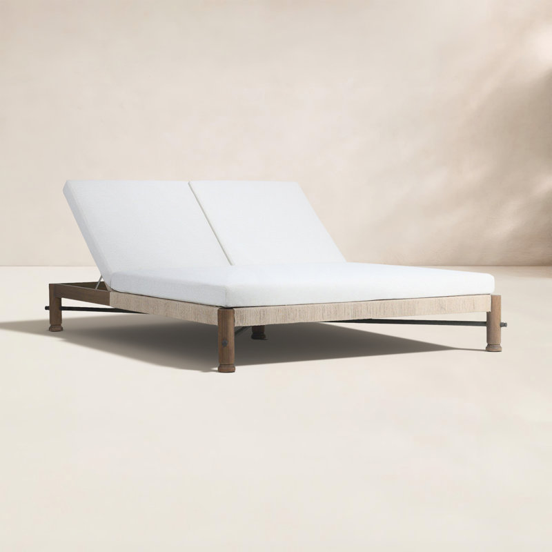Finnegan Outdoor Double Chaise, Alessi Linen