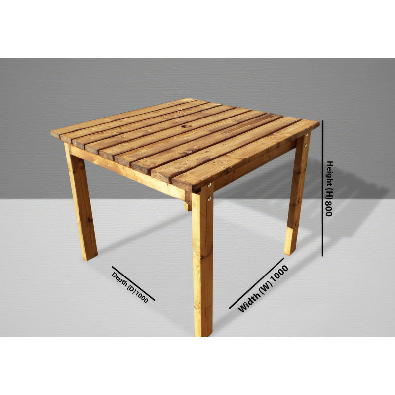 Rea Square Outdoor Dining Table , 100cm cm W 100cm cm D