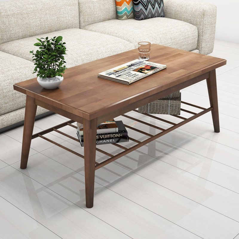 Table basse avec rangement en bois massif William