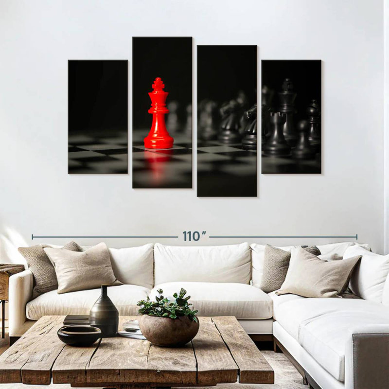 Senne Chess King Pop, 54" H x 84" W