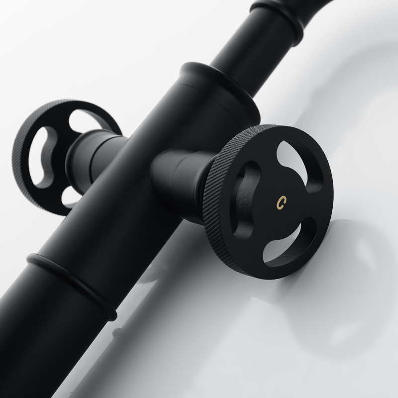 Single-Hole 2-handle Bathroom Faucet, Matte Black