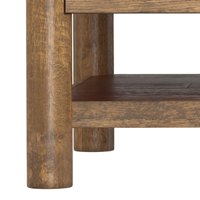 Quinn Solid Wood Top Coffee Table