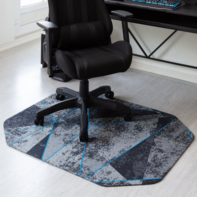  Cracked Ice Octagon Non-slip Desk Chair Mat