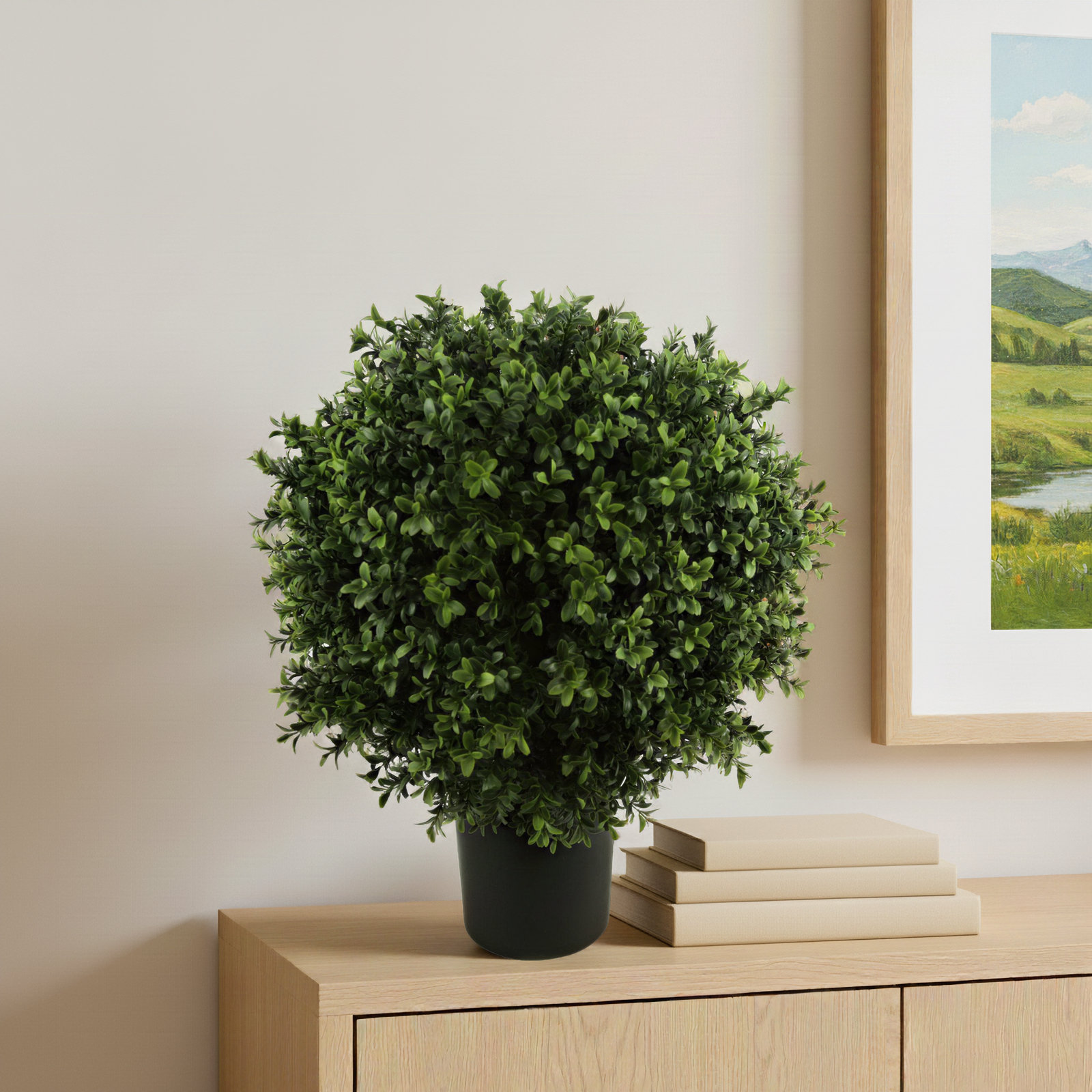 UV Rated Indoor/Outdoor Faux Boxwood Topiary