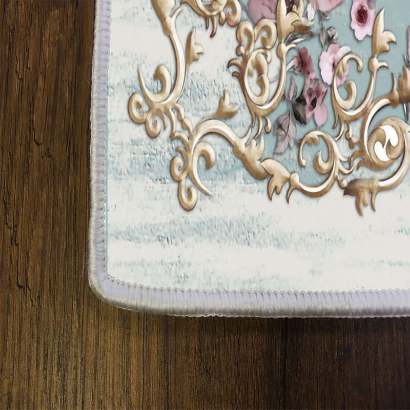 Stylish Woven Carpet, 31.5 x 47.2 inches | 100% Polyester, Pile Height: 0.04 inches, Total Height: 0.31 inches | Antibacterial, Non-Slip PVC Felt Underside | Machine Washable, Perfect for Living Room & Bedroom Decor