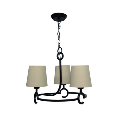 Monegro 3 - Light Shaded Chandelier