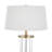 Rope Contemporary Floor Lamp In Natural Wood, White Metal, And White Rope Accent