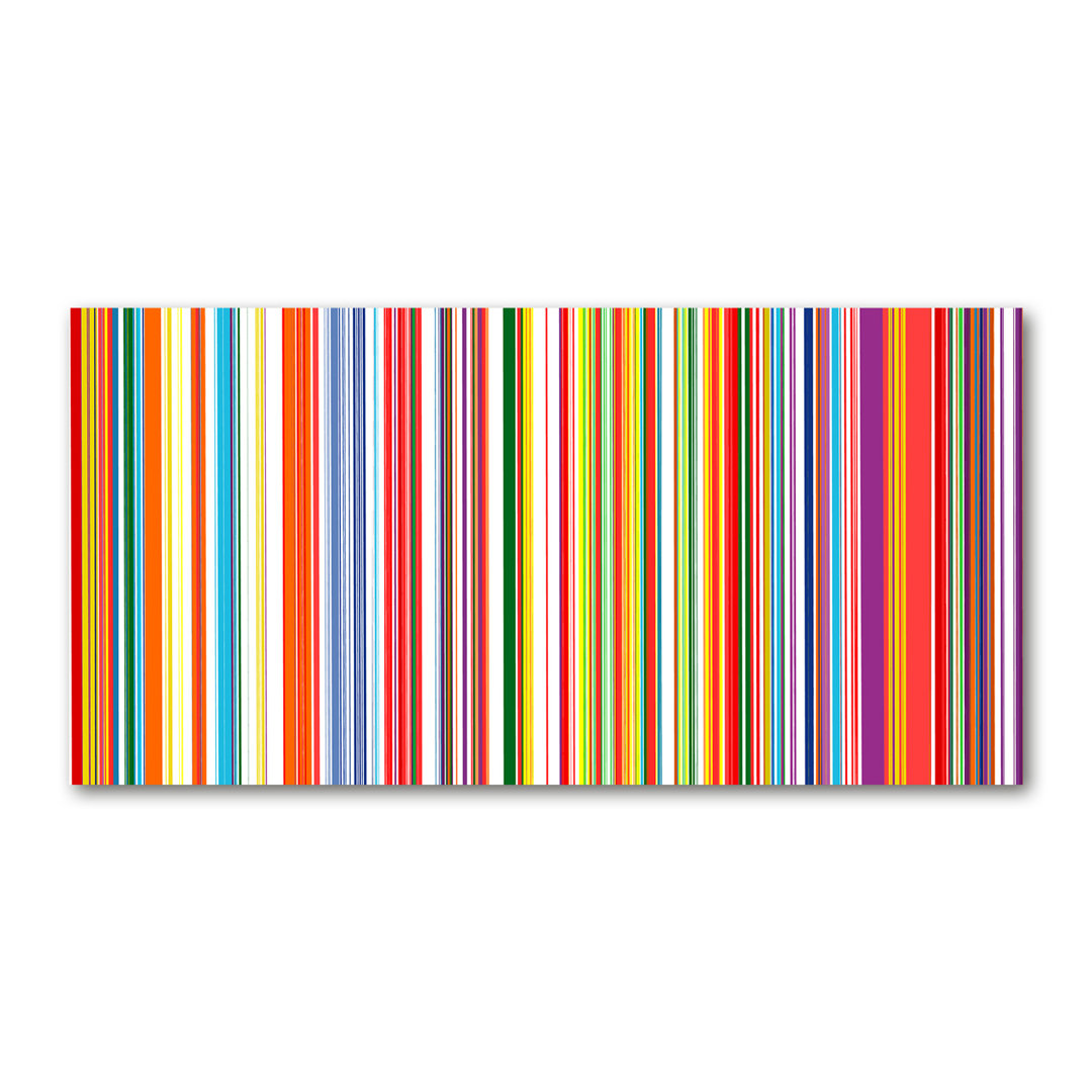 Bunte Streifen - Kunstdrucke auf Leinwand - Wrapped Canvas