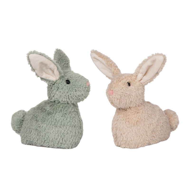 Ensemble de 2 décorations pour la maison en forme de lapin de Pâques
