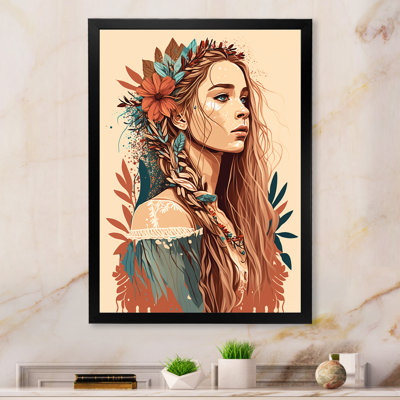 Chayson, portrait d'une femme bohémienne I sur toile