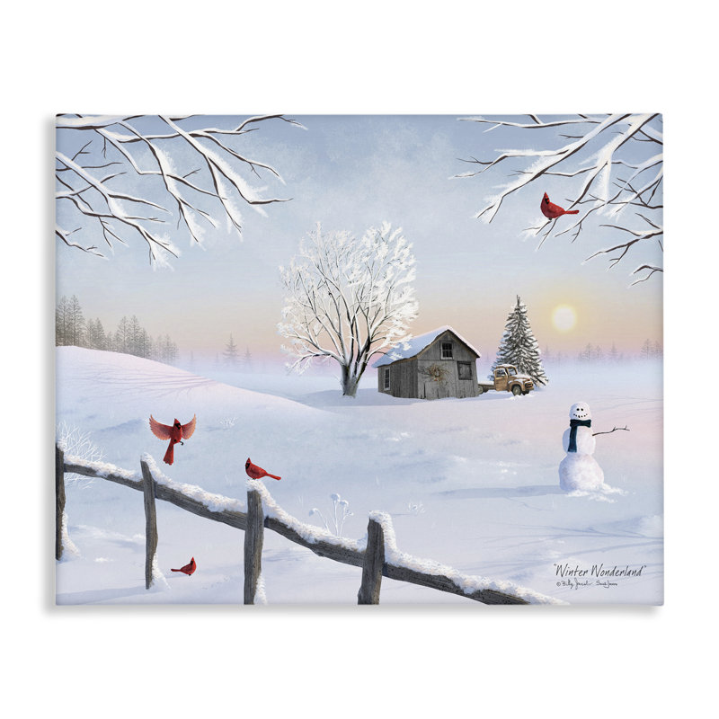 «Winter Wonderland Sunrise», art mural par Billy Jacobs, H 16 po x l 20 po