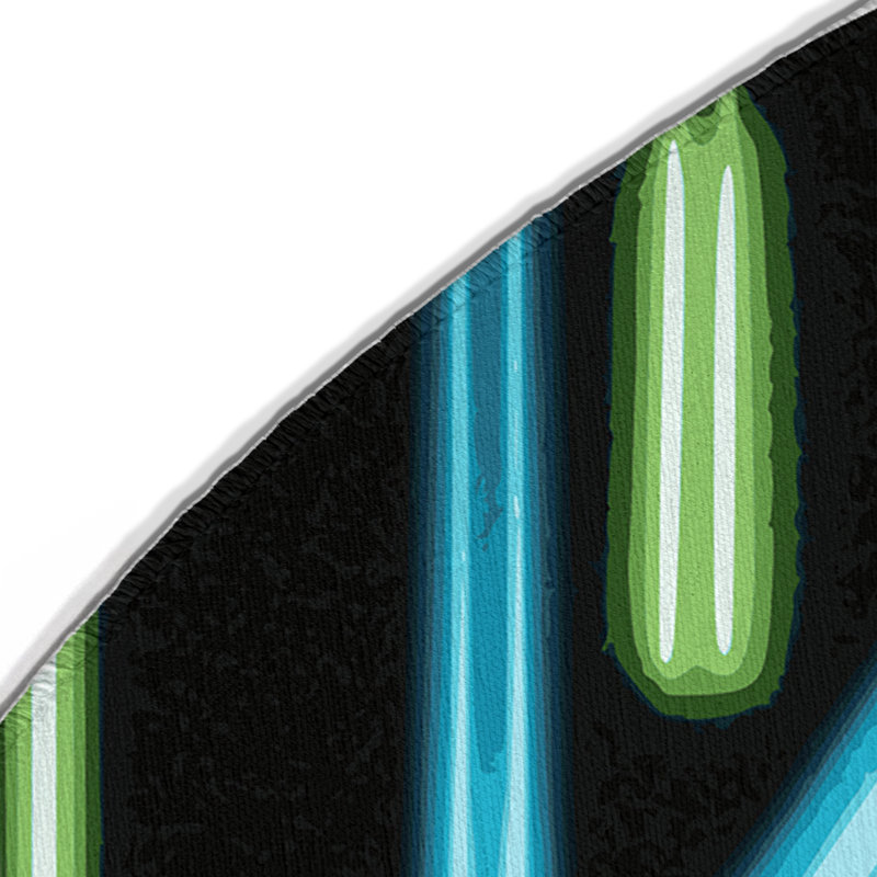 Tapis d'intérieur et extérieur Electric Nova, Rond 5 pi