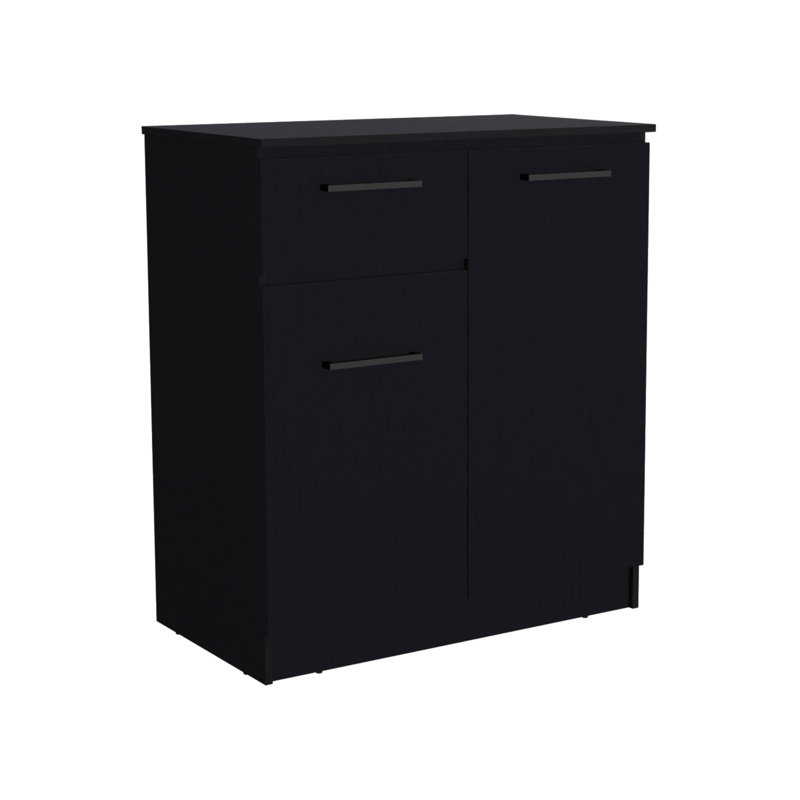 Commode combinée 36 po à tiroir noir