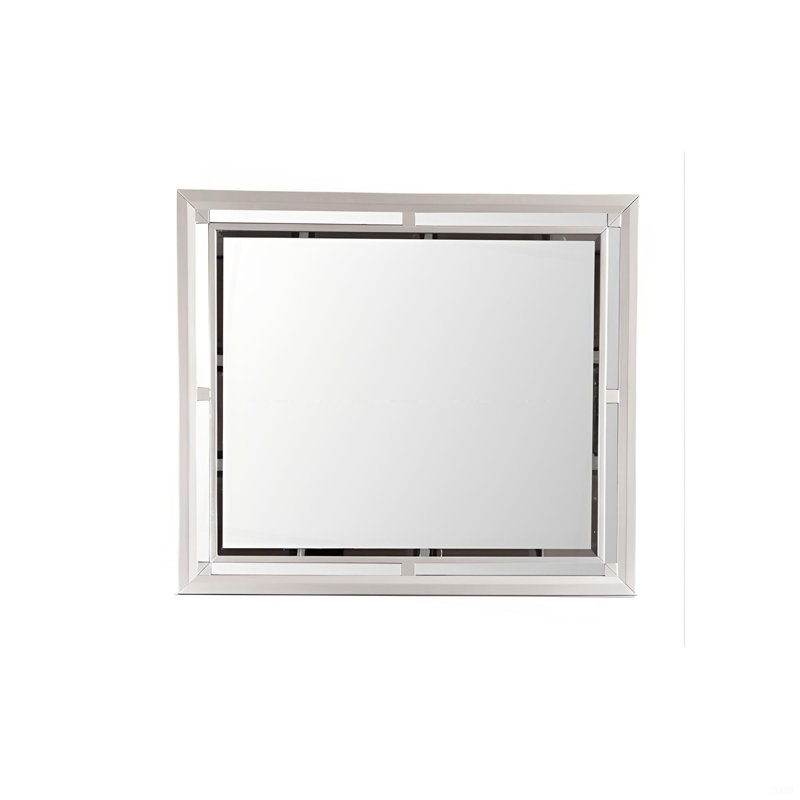 Miroir Alana, champagne argenté