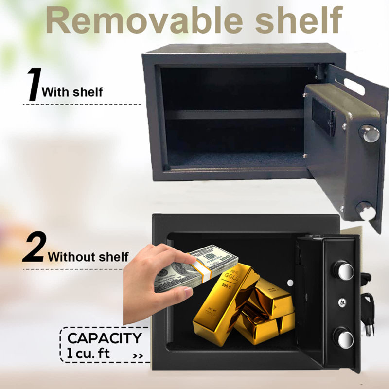 Safe Box Lock, Satin Black
