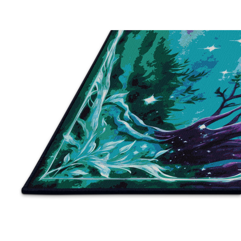 Ethereal Bloom Rug, Square 5'