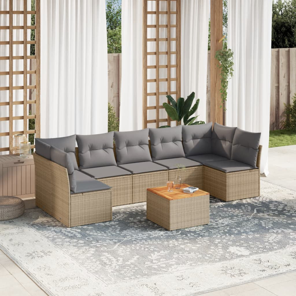 Gartensofa mit Kissen