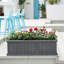 Barros Cedar Wood Raised Garden Bed Planter Box with Bottom Board, Drainage Holes and Liner-1941498711-1945248145
