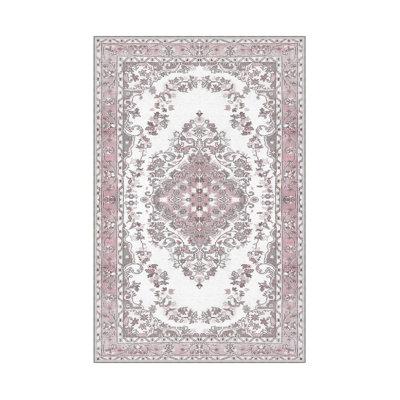 Stylish Hall Carpet Runner, 2.6 x 6.6 Feet | 100% Polyester, 650 g/m², 0.3 in Pile Height | Antibacterial & Non-Slip PVC Dot Underside | Machine Washable, Durable 3D Digital Print | Perfect for Home Décor