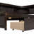 Twin Size L-Shaped Bookcases Bed Frame With Power Outlets, With Usb Charging Function Charging Ports,Two Drawers-193006785