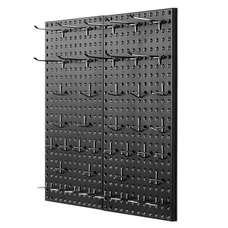 Metal Pegboard Panels 24" x 12" Wall Organizer for Garage Tool Storage