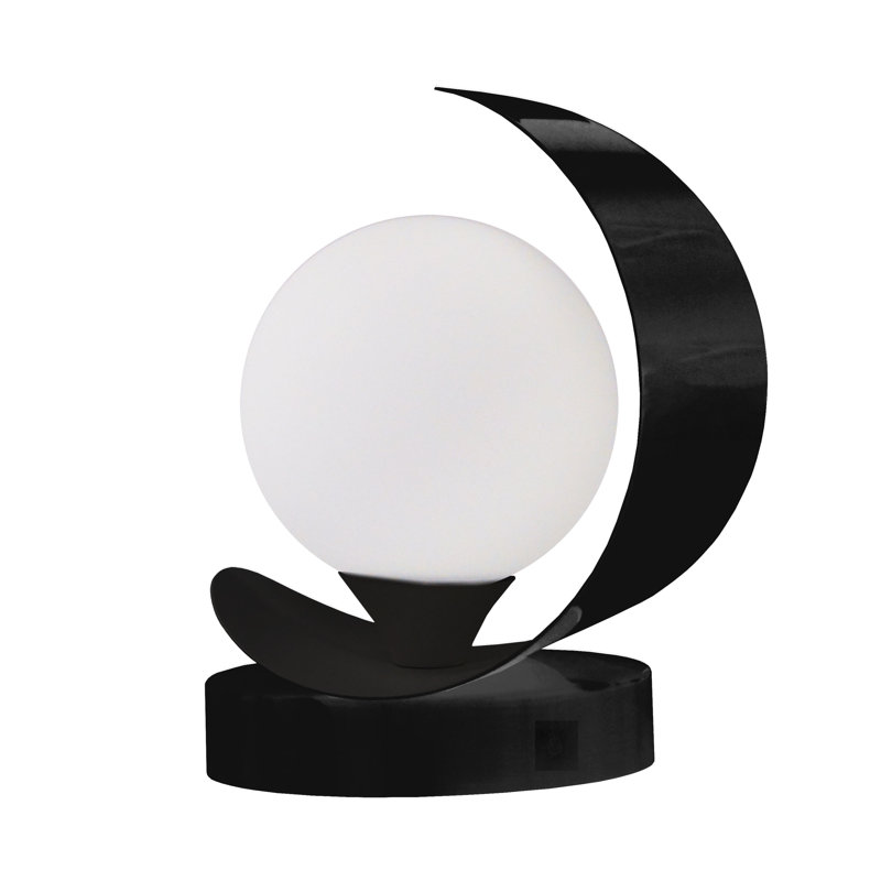Lampe de table 7 po Senoia, Noir mat