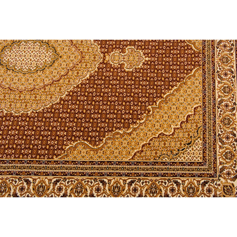 Tapis marocain rouge et beige 9 '