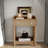 Retro Style Nightstand With 1 Drawer, An Open Shelf, Turned Legs And Metal Handles