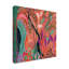 Art mural sur toile tendue - «Peach Forest» de Suzanne Allard pour décoration de salon, de chambre à coucher ou de bureau - 14 x 14