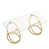 Plateau transparent / base dorée