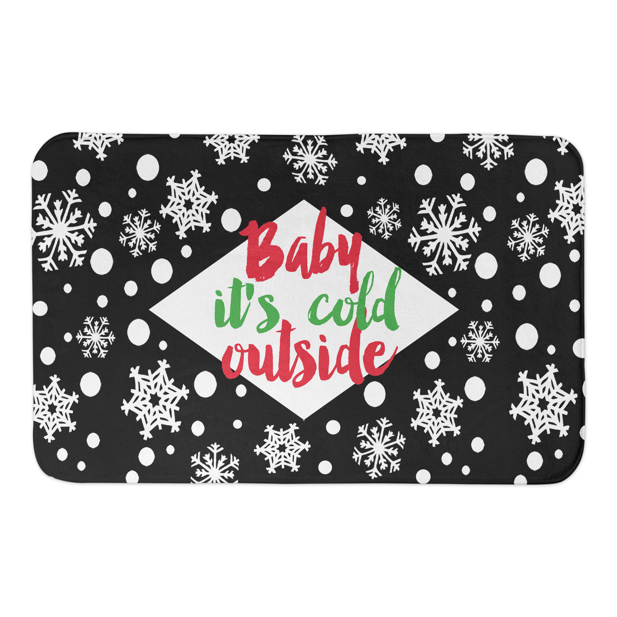 Valetta Rug The Holiday Aisle® Valletta Baby It's Cold Outside Rectangle Non-Slip ...