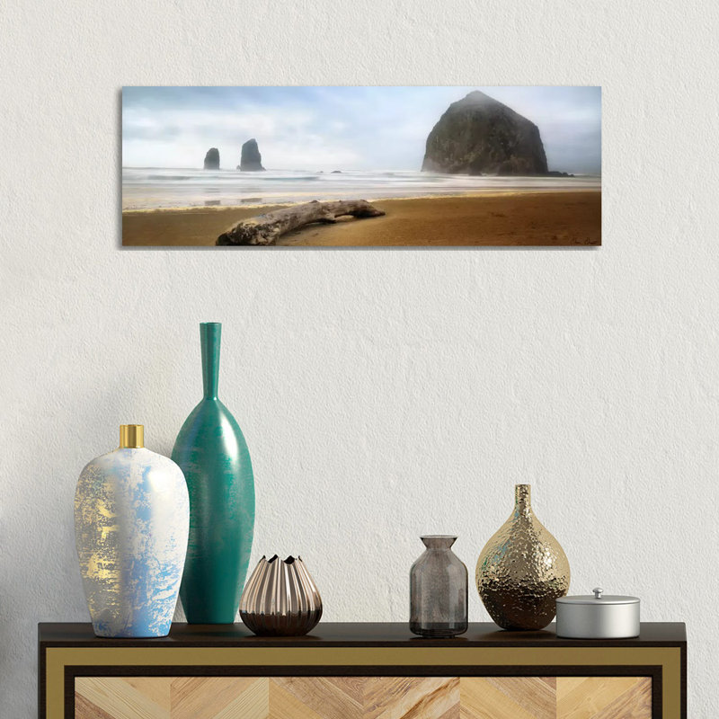 From Cannon Beach II by David Drost - Wrapped Canvas Panoramic Print, 30.48 cm H x 91.44 cm W x 3.175 cm D