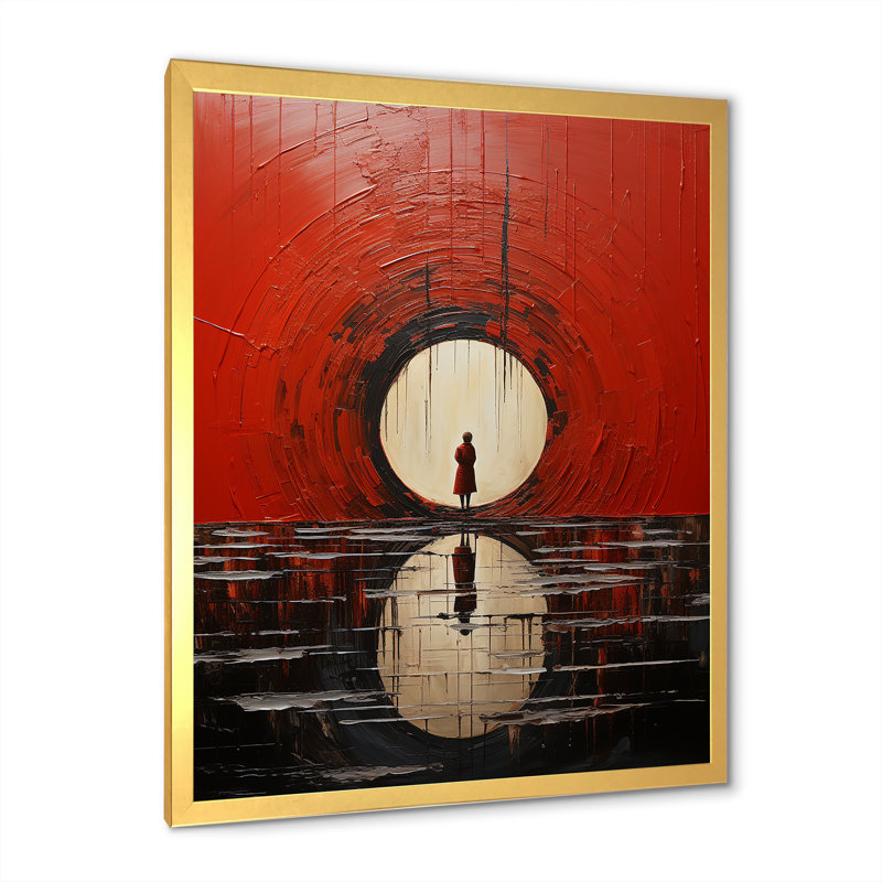 Bowling Crimson Strike - Imprimé, 44" H x 34" W, Encadrement doré