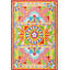 Mixed Colour Floral Geometric Modern Woven Base And Decorative Carpet-851378112