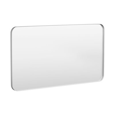 Cozy Design Tempered Glass Framed Wall-Mounted Bathroom Vanity Mirror