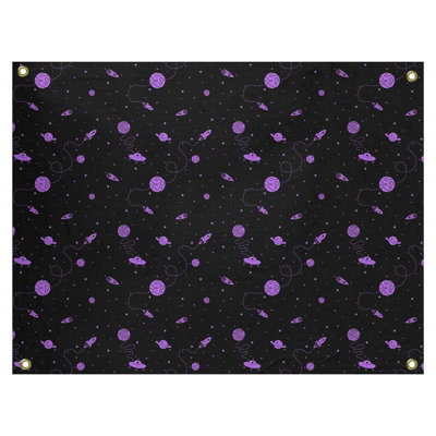 Tapisserie en polyester et polyester «Avicia Outer Space» par Katelyn Elizabeth