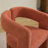 Modern Upholstered Dining Arm Chair, Solid Wood Frame-1401967619