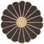 Tapis d'intérieur en jute tissé à plat Natural Fiber 384-1136963751