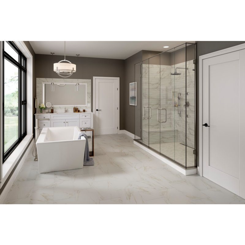 Sculpture Venato 12 in. x 24 in. Matte Porcelain Wall Tile (10.16 sq. ft./Case), Oro