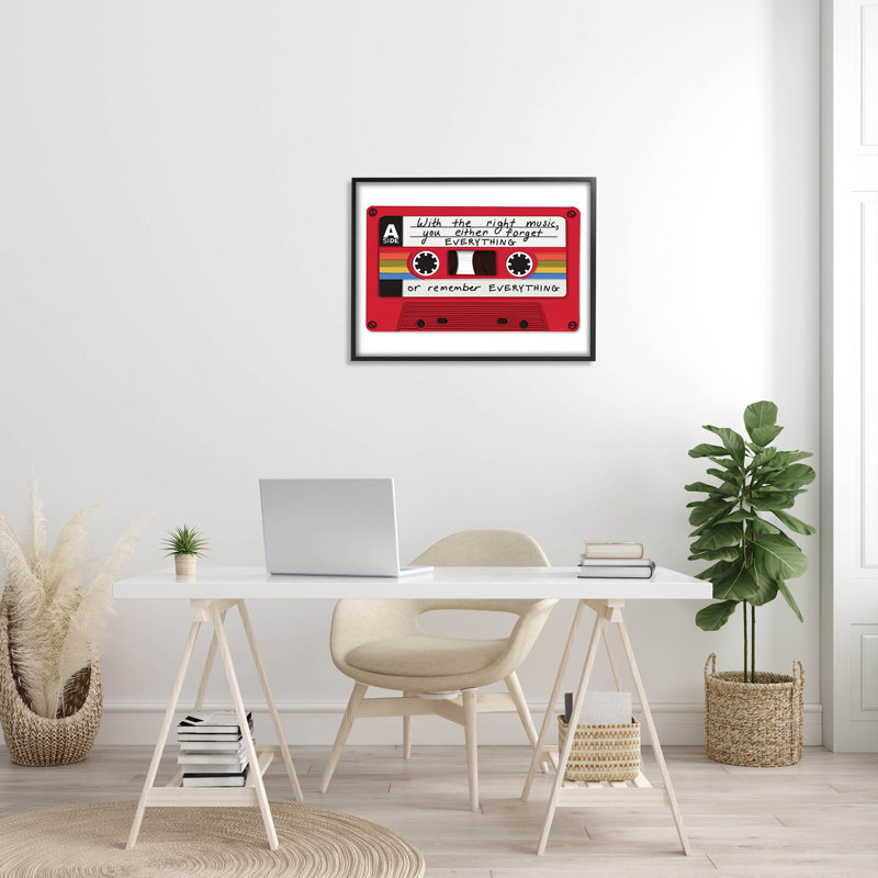 «With the Right Music», reproduction d'art sur toile vintage par Kamdon Kreations, H 24 po x l 30 po x P 1,5 po
